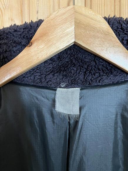 Patagonia Vest Womens M 'Los Lobos' Gray Deep Pile Fleece Purple Reversible - Picture 9 of 12